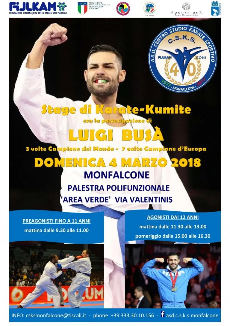 Stage di Karate-Kumite con Luigi Busà a Monfalcone