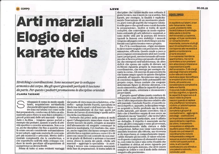 Arti marziali – Elogio dei karate kids